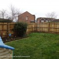Replacement fencing to the rear garden